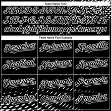 Load image into Gallery viewer, Custom Black White 3D Pattern Design Halftone Authentic Baseball Jersey