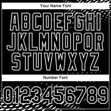 Load image into Gallery viewer, Custom Black White 3D Pattern Design Halftone Authentic Baseball Jersey