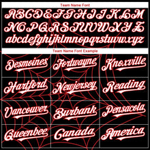 Load image into Gallery viewer, Custom Black White-Red 3D Pattern Design Spider Web Authentic Baseball Jersey