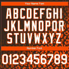 Load image into Gallery viewer, Custom Brown White-Orange 3D Pattern Design Leopard Print Fade Fashion Authentic Baseball Jersey