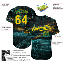 Load image into Gallery viewer, Custom 3D Pattern Design Math Authentic Baseball Jersey