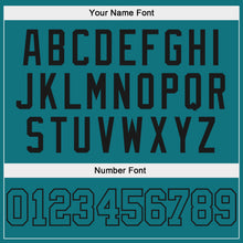 Load image into Gallery viewer, Custom Teal Teal-Black Authentic Baseball Jersey