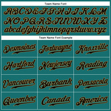 Load image into Gallery viewer, Custom Aqua Black-Old Gold Authentic Sleeveless Baseball Jersey