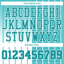 Load image into Gallery viewer, Custom Aqua Aqua-White Round Neck Sublimation Basketball Suit Jersey