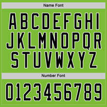 Load image into Gallery viewer, Custom Neon Green Black-White Hockey Jersey