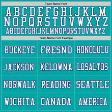 Load image into Gallery viewer, Custom Aqua Purple-White Mesh Authentic Football Jersey