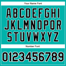 Load image into Gallery viewer, Custom Aqua Black-Gray Authentic Baseball Jersey