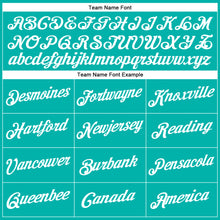 Load image into Gallery viewer, Custom Aqua White Performance T-Shirt