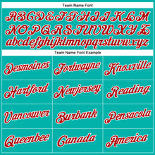 Load image into Gallery viewer, Custom Aqua Red-White Performance T-Shirt