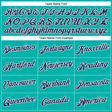 Load image into Gallery viewer, Custom Aqua Navy-White Performance T-Shirt