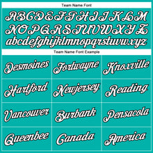 Load image into Gallery viewer, Custom Aqua White-Black Performance T-Shirt