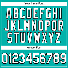 Load image into Gallery viewer, Custom Aqua White-Black Performance T-Shirt