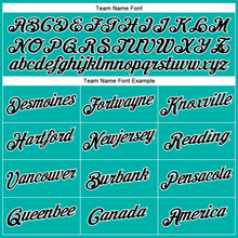 Load image into Gallery viewer, Custom Aqua Black-White Performance T-Shirt