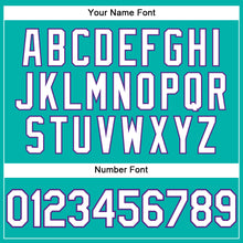 Load image into Gallery viewer, Custom Aqua White-Purple Performance T-Shirt