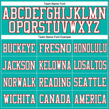 Load image into Gallery viewer, Custom Aqua White-Red Mesh Authentic Football Jersey