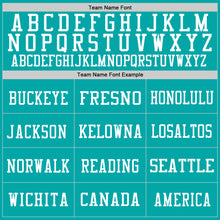 Load image into Gallery viewer, Custom Aqua White Mesh Authentic Football Jersey