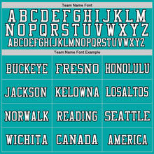 Load image into Gallery viewer, Custom Aqua White-Black Mesh Authentic Football Jersey