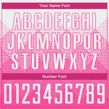 Load image into Gallery viewer, Custom Pink White Round Neck Sublimation Basketball Suit Jersey