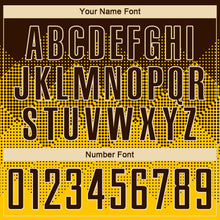 Load image into Gallery viewer, Custom Yellow Brown-Cream Round Neck Sublimation Basketball Suit Jersey