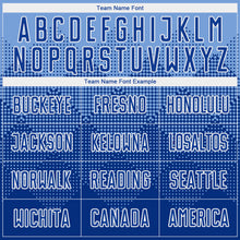 Load image into Gallery viewer, Custom Light Blue Royal-White Round Neck Sublimation Basketball Suit Jersey