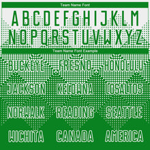 Load image into Gallery viewer, Custom White Grass Green Round Neck Sublimation Basketball Suit Jersey