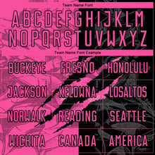 Load image into Gallery viewer, Custom Graffiti Pattern Pink-Black Scratch Round Neck Sublimation Basketball Suit Jersey