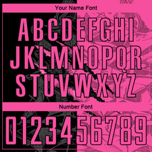 Load image into Gallery viewer, Custom Graffiti Pattern Pink-Black Scratch Round Neck Sublimation Basketball Suit Jersey