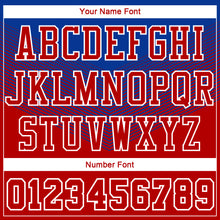 Load image into Gallery viewer, Custom Red Royal-White Round Neck Sublimation Basketball Suit Jersey