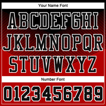 Load image into Gallery viewer, Custom Red Black-White Round Neck Sublimation Basketball Suit Jersey