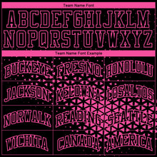 Load image into Gallery viewer, Custom Black Pink Round Neck Sublimation Basketball Suit Jersey