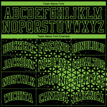 Load image into Gallery viewer, Custom Black Neon Green Round Neck Sublimation Basketball Suit Jersey