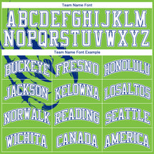 Load image into Gallery viewer, Custom Neon Green White-Royal Animals Claws Round Neck Sublimation Basketball Suit Jersey