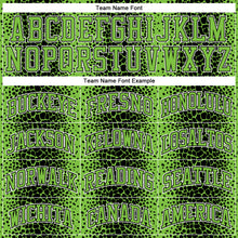 Load image into Gallery viewer, Custom Black Neon Green-White Animal Fur Print Round Neck Sublimation Basketball Suit Jersey