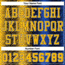 Load image into Gallery viewer, Custom Black Gold-Royal Animal Fur Print Round Neck Sublimation Basketball Suit Jersey