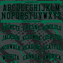 Load image into Gallery viewer, Custom Black Kelly Green Bright Lines Round Neck Sublimation Basketball Suit Jersey