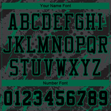 Load image into Gallery viewer, Custom Black Kelly Green Bright Lines Round Neck Sublimation Basketball Suit Jersey