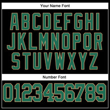 Load image into Gallery viewer, Custom Black Kelly Green-Old Gold Authentic Throwback Basketball Jersey