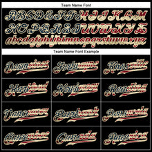 Load image into Gallery viewer, Custom Black Vintage USA Flag-Cream Authentic Baseball Jersey