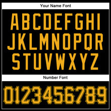 Load image into Gallery viewer, Custom Black Gold Authentic Baseball Jersey