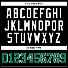 Load image into Gallery viewer, Custom Black Kelly Green-White Authentic Baseball Jersey