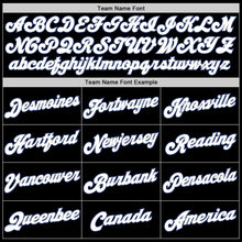 Load image into Gallery viewer, Custom Black White-Royal Authentic Baseball Jersey