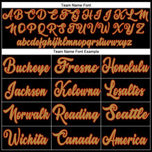 Load image into Gallery viewer, Custom Black Old Gold-Red Authentic Baseball Jersey