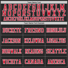 Load image into Gallery viewer, Custom Black Red-Royal Mesh Authentic Throwback Football Jersey