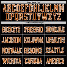 Load image into Gallery viewer, Custom Black Texas Orange-White Mesh Authentic Football Jersey