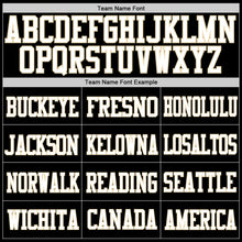 Load image into Gallery viewer, Custom Black White-Cream Mesh Authentic Football Jersey