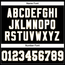 Load image into Gallery viewer, Custom Black White-Cream Mesh Authentic Football Jersey