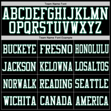 Load image into Gallery viewer, Custom Black Kelly Green-White Mesh Authentic Football Jersey