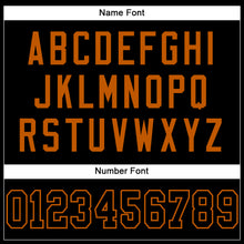 Load image into Gallery viewer, Custom Black Black-Texas Orange Mesh Authentic Football Jersey