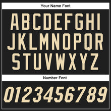 Load image into Gallery viewer, Custom Black Cream Authentic Baseball Jersey