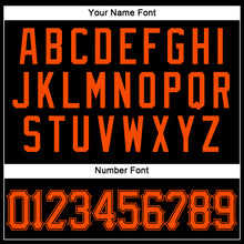 Load image into Gallery viewer, Custom Black Orange Authentic Sleeveless Baseball Jersey